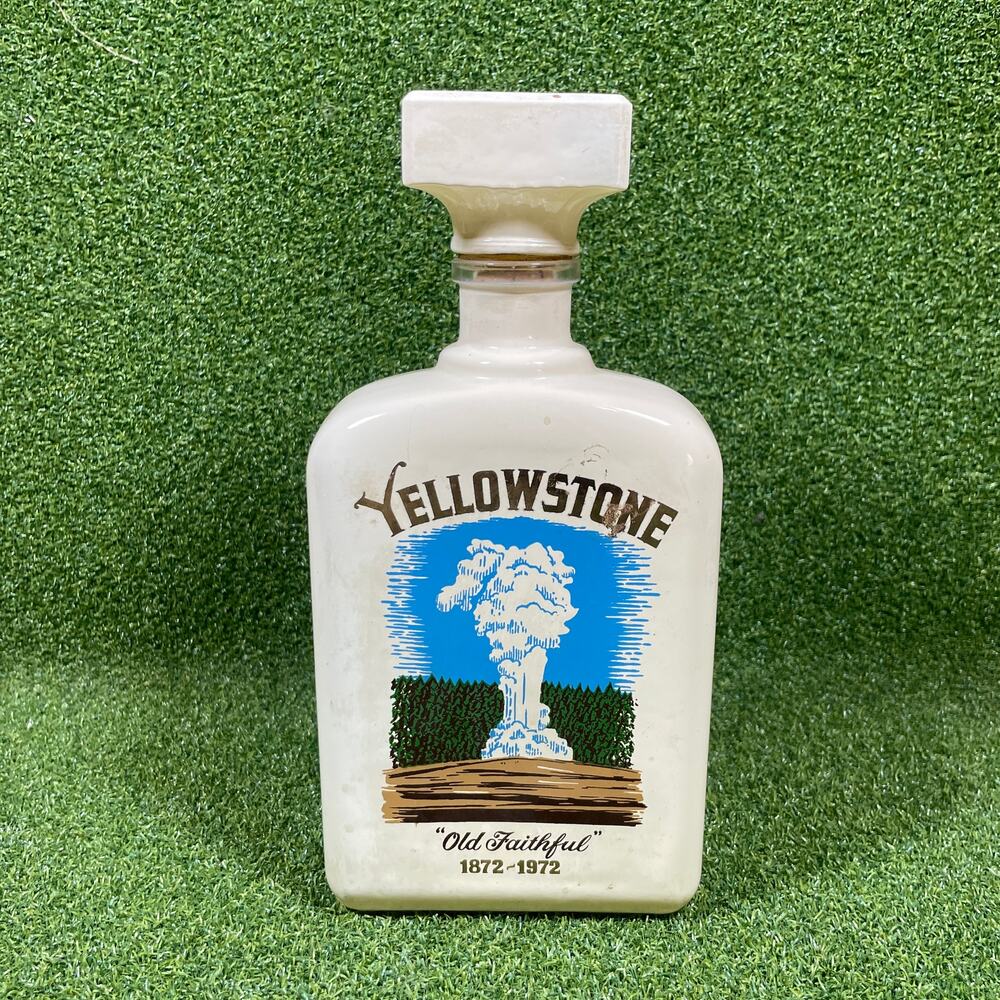 Vintage 1972 Yellowstone Old Faithful Centennial Whiskey Decanter